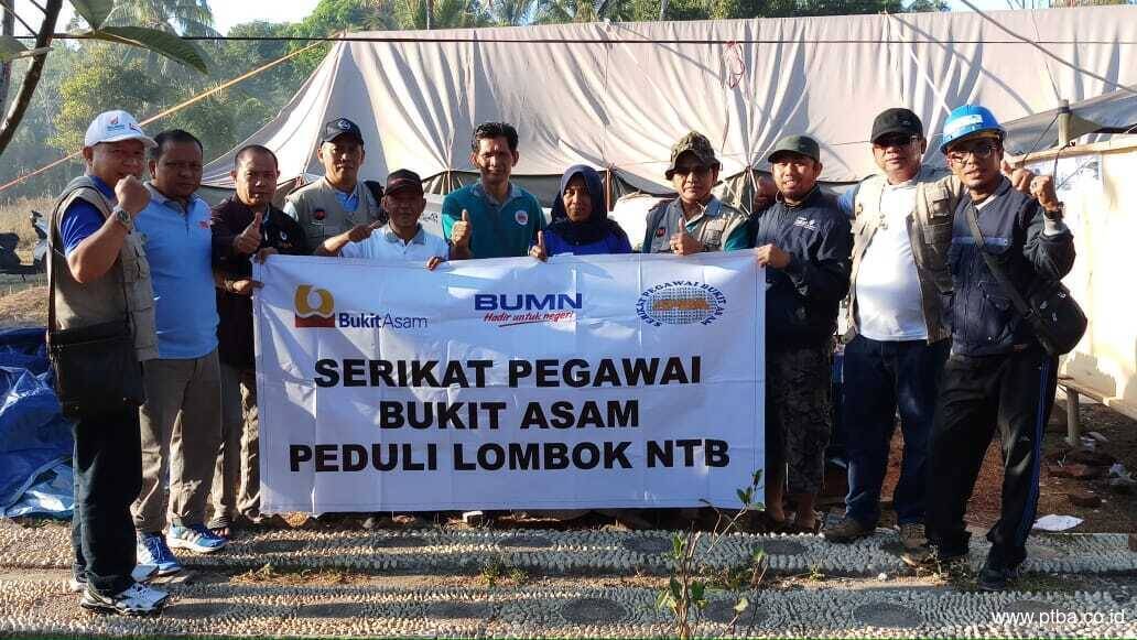 CSR PTBA Bedah Rumah Korban Gempa Lombok